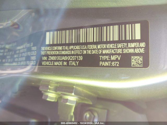 ZN661XUA6HX207139 Maserati Levante