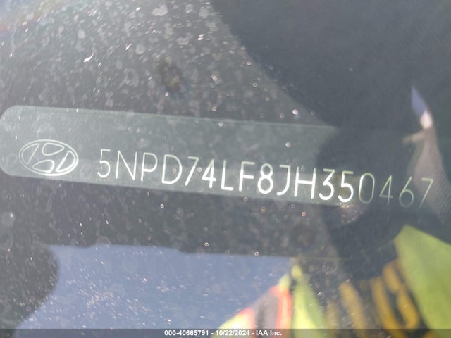 Hyundai ELANTRA SE 2018 5NPD74LF8JH350467 Image 9