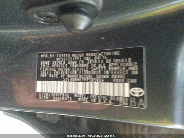 Toyota COROLLA LE 2015 5YFBURHE7FP305804 Image 9