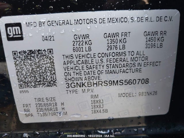 Chevrolet Blazer Awd 2lt 2021 3GNKBHRS9MS560708 Image 9