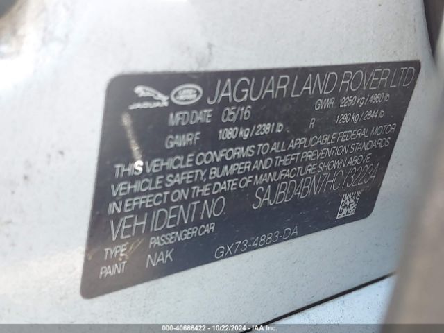 2017 JAGUAR XF SAJBD4BN7HCY32234 Photo 8