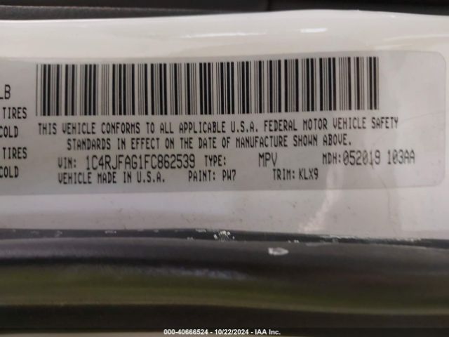 1C4RJFAG1FC862539 Jeep Grand Cherokee Altitude