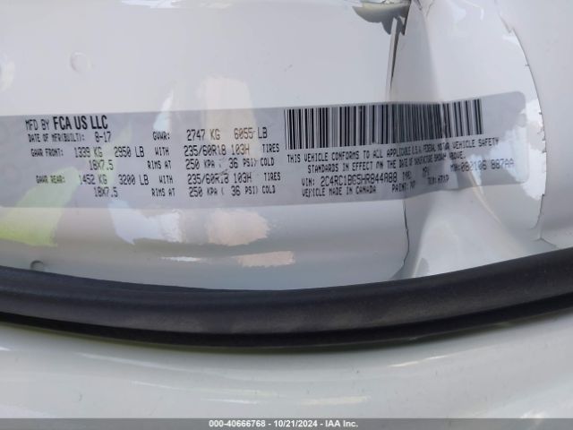 2C4RC1BG5HR844888 Chrysler Pacifica Touring Plus
