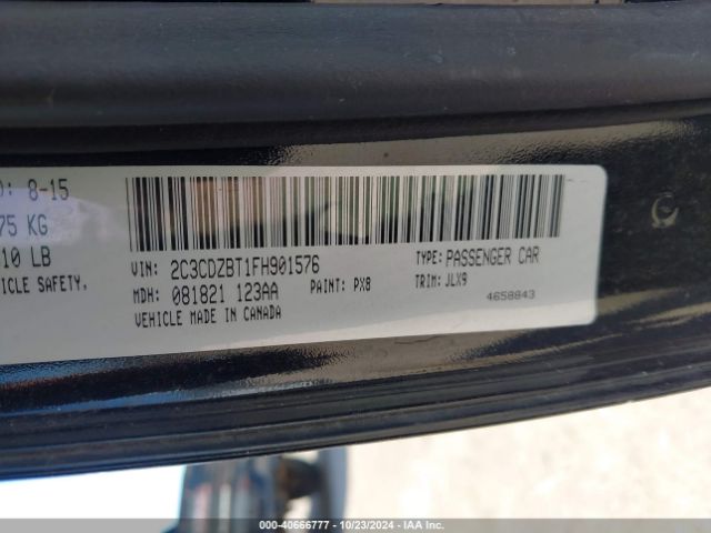 2C3CDZBT1FH901576 Dodge Challenger R/t Plus