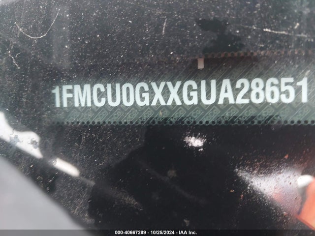 Ford ESCAPE SE 2016 1FMCU0GXXGUA28651 Image 9