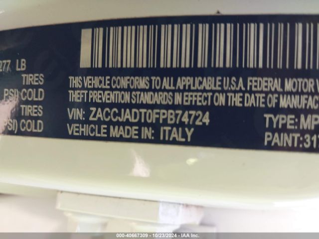 ZACCJADT0FPB74724 Jeep Renegade Limited