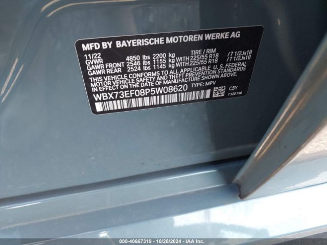 2023 BMW X1 WBX73EF08P5W08620 Photo 8