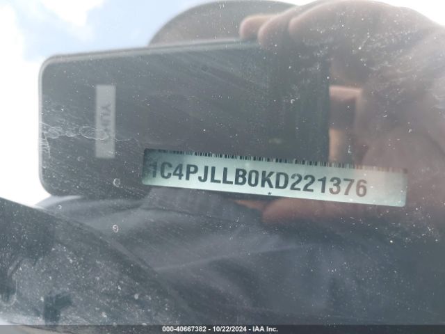 1C4PJLLB0KD221376 Jeep Cherokee Latitude Plus Fwd