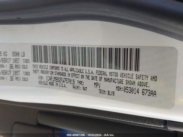 1C4PJMBS2FW757019 Jeep Cherokee Trailhawk