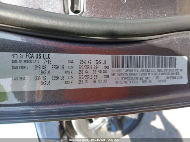 3C4PDDGG0JT491672 Dodge Journey Crossroad Awd