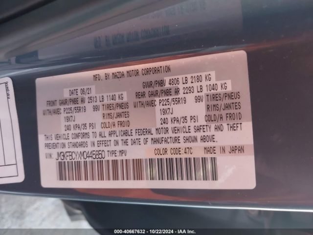 JM3KFBCYXM0445850 Mazda Cx-5 Carbon Edition Turbo