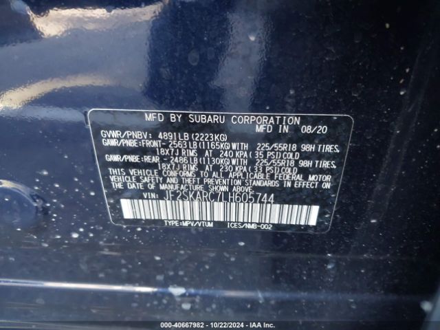 JF2SKARC7LH605744 Subaru Forester Sport