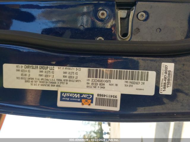 2C3CDXBG0EH145079 Dodge Charger Se