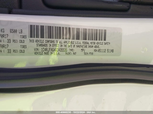 Jeep Grand Cherokee Laredo 2016 1C4RJFAG4GC435535 Image 9