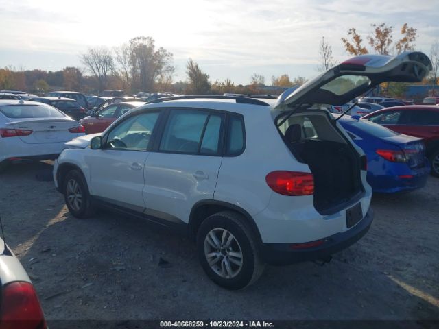 WVGBV7AX7GW554136 Volkswagen TIGUAN S