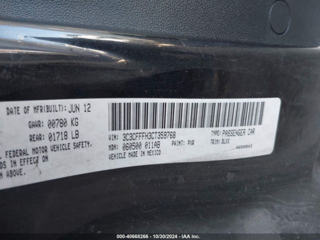 2012 FIAT 500 3C3CFFFH3CT359768 Photo 8