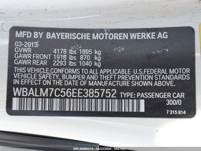 2014 BMW Z4 WBALM7C56EE385752 Photo 8