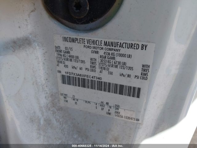 1FD7X3A6XFEC47340 Ford F-350 Xlt