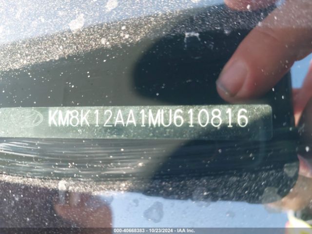 KM8K12AA1MU610816 Hyundai Kona Se