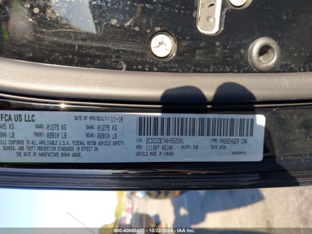 2C3CDZBTXKH552301 Dodge Challenger R/t