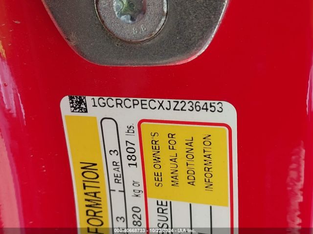 1GCRCPECXJZ236453 Chevrolet Silverado 1500 Custom