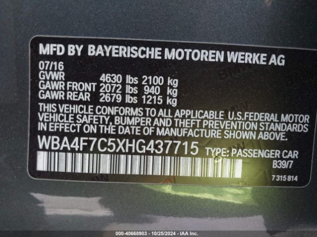 WBA4F7C5XHG437715 BMW 430i Gran Coupe