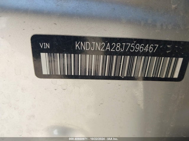 KIA Soul 2018 KNDJN2A28J7596467 Image 9
