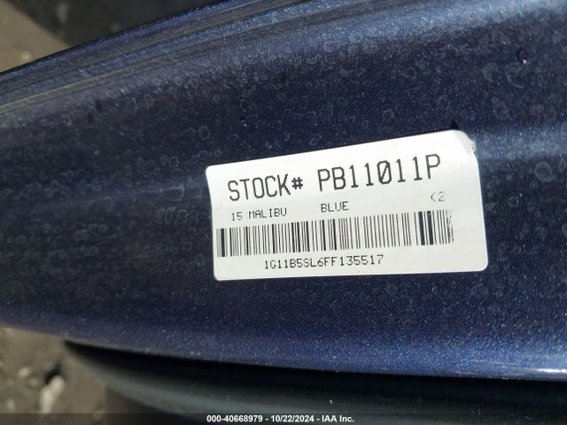 Chevrolet MALIBU LS 2015 1G11B5SL6FF135517 Image 9