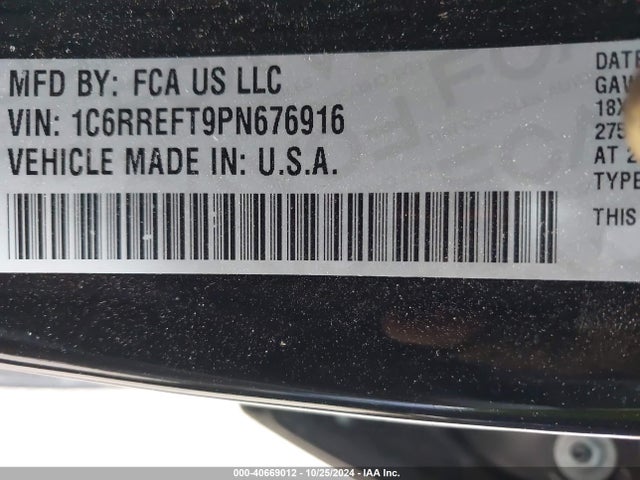 1C6RREFT9PN676916 RAM 1500