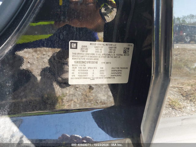 Chevrolet Tahoe Lt 2015 1GNSCBKC1FR139746 Image 9