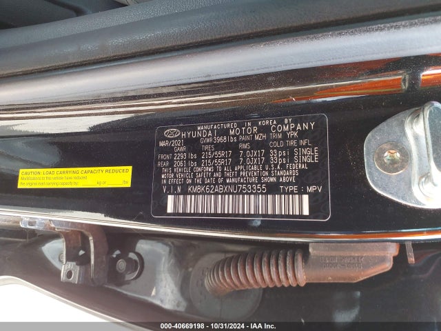 Hyundai Kona Sel 2022 KM8K62ABXNU753355 Image 9