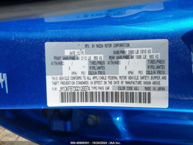 JM1DKFB70G0129374 Mazda Cx-3 Sport