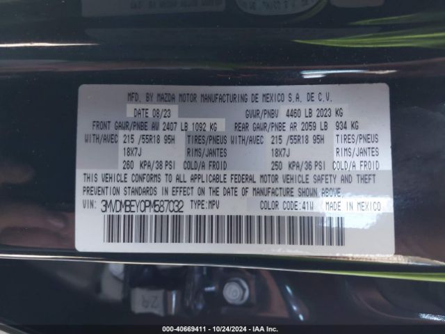 3MVDMBEY0PM587032 Mazda Cx-30 2.5 Turbo Premium Plus