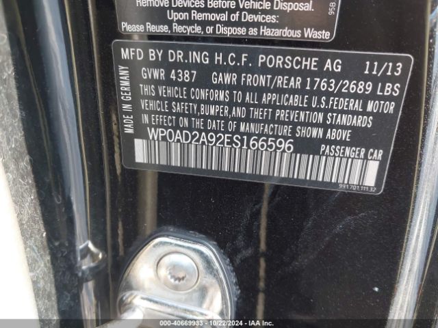 WP0AD2A92ES166596 Porsche 911 TURBO