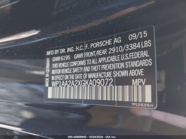 2016 PORSCHE CAYENNE WP1AA2A2XGKA09072 Photo 8