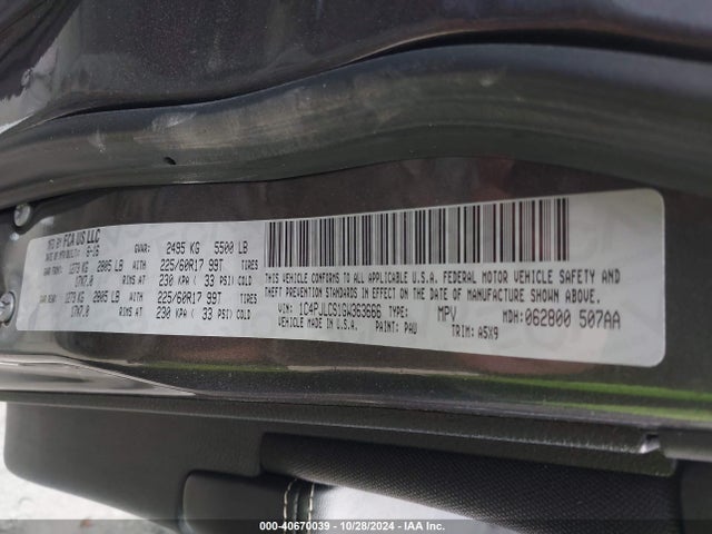 Jeep Cherokee Latitude 2016 1C4PJLCS1GW363666 Image 9