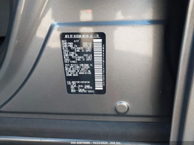 JN8AY2NE1H9706788 Nissan Armada Platinum