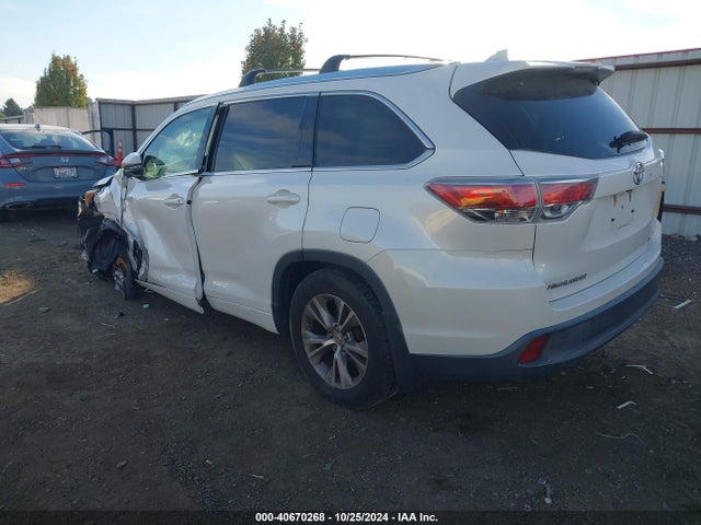 Toyota Highlander Xle V6 2015 5TDJKRFH1FS218048 Image 3