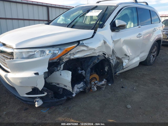 Toyota Highlander Xle V6 2015 5TDJKRFH1FS218048 Image 6