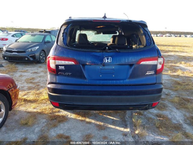 5FNYF6H33NB065808 Honda Pilot Awd Sport