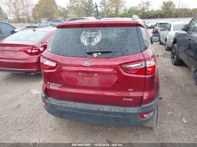 MAJ6S3GLXLC368376 Ford Ecosport Se