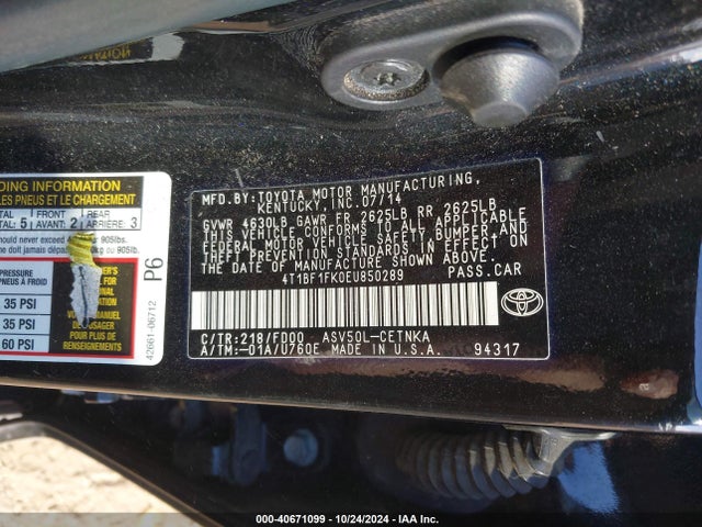 Toyota CAMRY LE 2014 4T1BF1FK0EU850289 Image 9