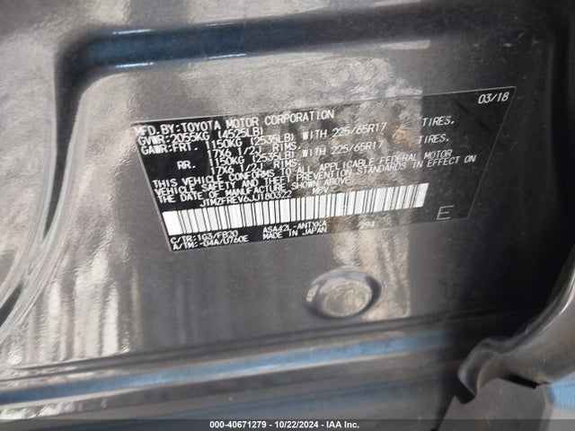 Toyota RAV4 LE 2018 JTMZFREV6JJ180322 Image 9
