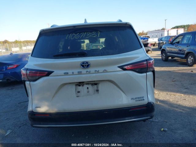 5TDESKFC7MS025297 Toyota Sienna Platinum