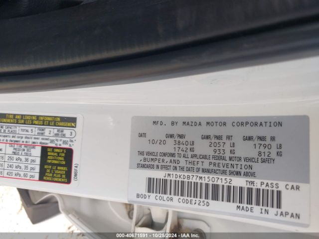 JM1DKDB77M1507152 Mazda Cx-3 Sport
