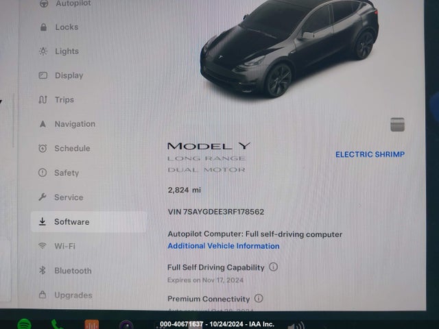 2024 TESLA MODEL Y 7SAYGDEE3RF178562 Photo 6