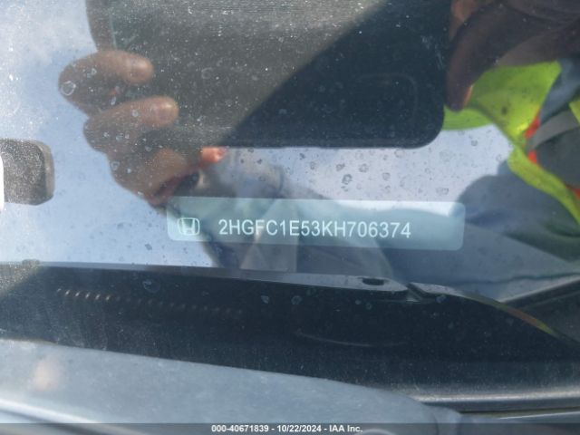 2HGFC1E53KH706374 Honda CIVIC SI