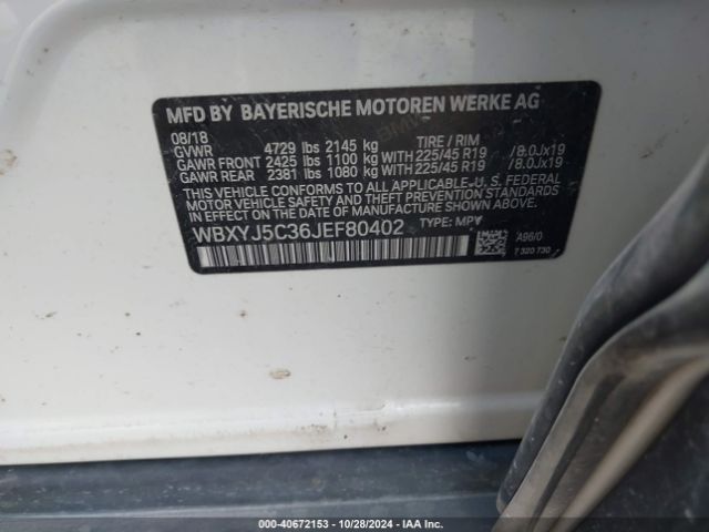 WBXYJ5C36JEF80402 BMW X2 Xdrive28i