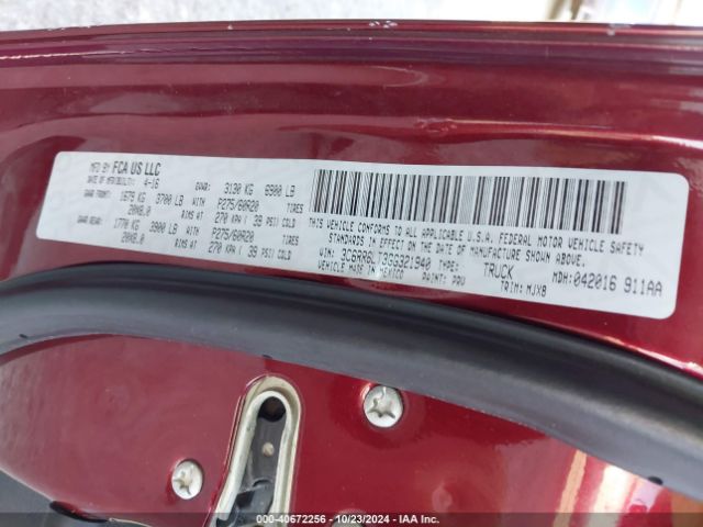 3C6RR6LT3GG321940 RAM 1500 Lone Star