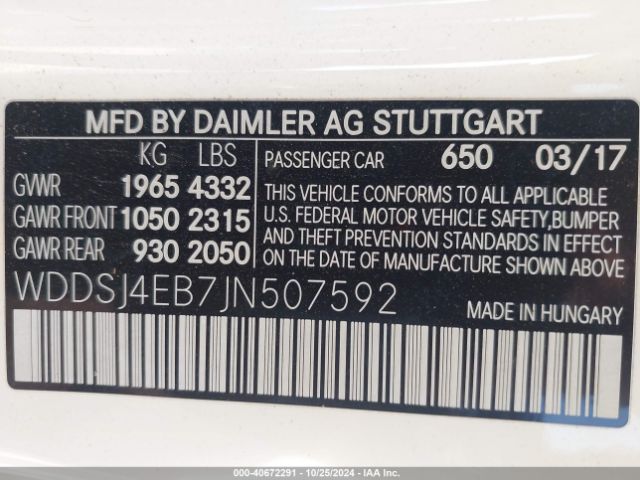 2018 MERCEDES-BENZ CLA 250 WDDSJ4EB7JN507592 Photo 8